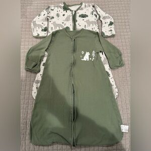 YOOFOSS Green and White Kids Pajamas Sleep Sacks